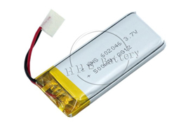 长循环寿命602046用于GPS的3.7V 500mAh可充电脂质离子电池