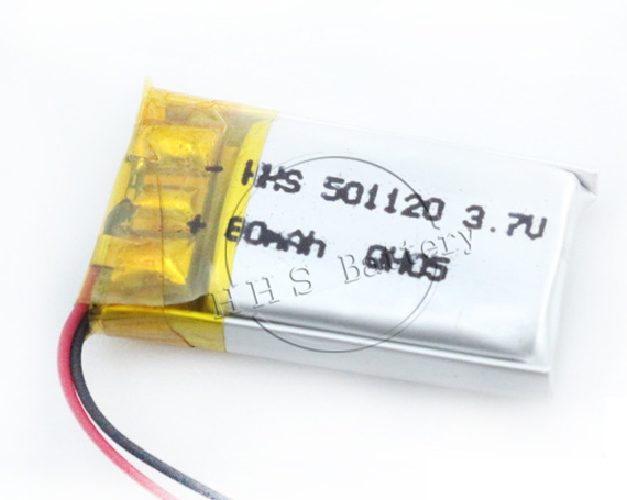 小型锂电池80mah 501120 3.7v长循环寿命锂电池可充电蓝牙