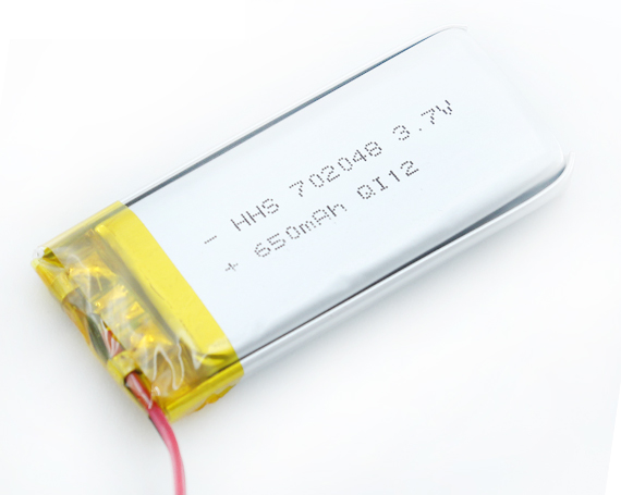 HHS批发702048 3.7V 650Mah锂聚合物可充电电池与Bms