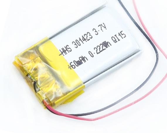 hhs 3.7V 60 mAh 301423锂聚合物充电电池，适用于MID PDA蓝牙