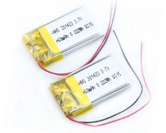 hhs 3.7V 60 mAh 301423锂聚合物充电电池，适用于MID PDA蓝牙