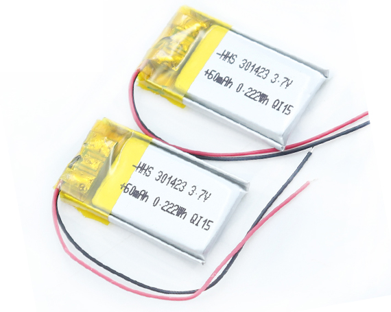 hhs 3.7V 60 mAh 301423锂聚合物充电电池，适用于MID PDA蓝牙