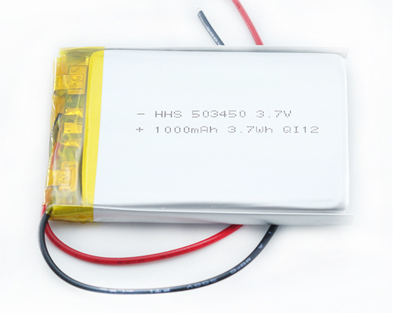 HHS 3.7V 1000mAh 503450锂聚合物电池可充电Lipo用于GPS蓝牙