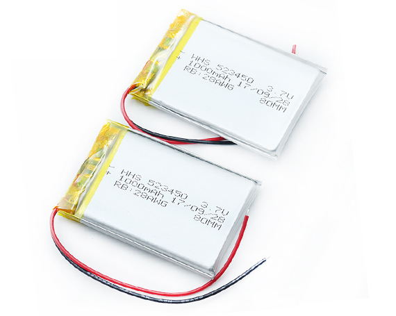 HHS 3.7V 1000mAh 523450锂离子可充电锂聚合物锂电池