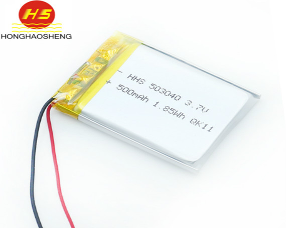 HHS 503040 500mAh聚合物锂电池 3.7v 数码音箱锂电池LED灯玩具电池