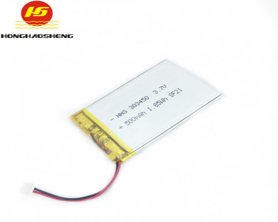 303450（500mah）3.7v头部按摩器电池智能补光镜小音箱数码锂电池